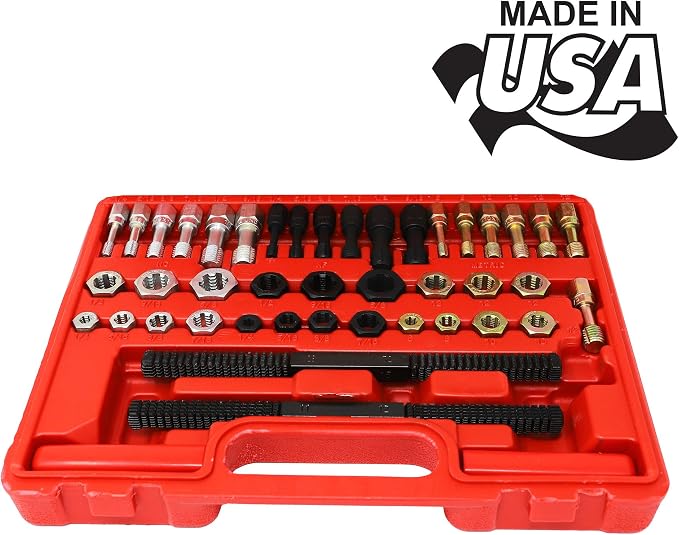 CTA Tools 8240 Universal 53-Piece Rethreading Set, RED