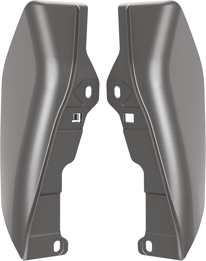Color - Matched Mid Frame Air Deflectors Heat Shield, Perfectly Fit for Harley Touring Models 2009-2026 Billet Silver