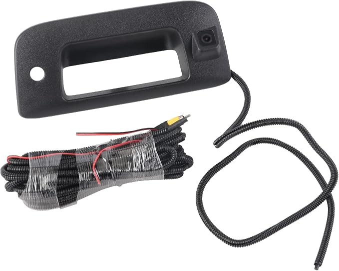 DYRDINSHOW Tailgate Handle Backup Rear View Camera for Chevy Silverado GMC Sierra 1500 2007-2013 2500/3500 Heavy Duty 2007-2014 Reverse Cameras Black GMC Sierra 1500
