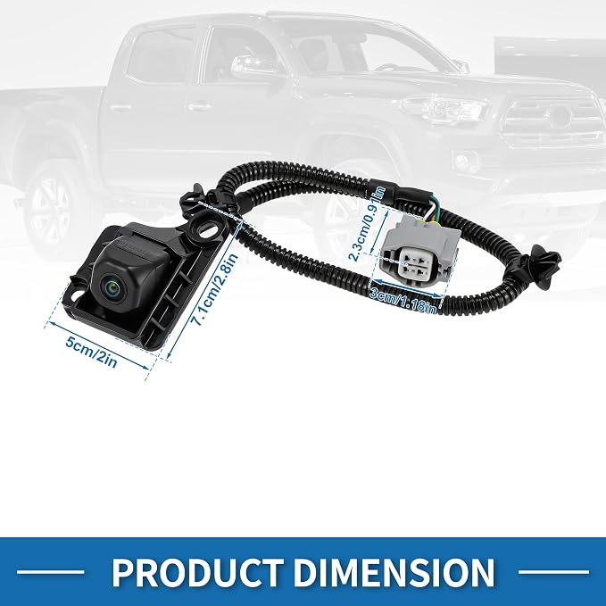 Rear View Camera for Toyota Tacoma 2.7L 3.5L 2016 2017 Park Assist Backup Reverse Camera Replace 86790-04030/590088/PAC131