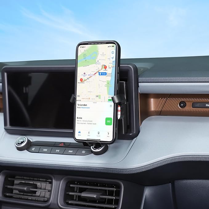 Aunginsy Car Hidden Screen Drawer Organizer with Phone Holder Compatible with Ford Maverick 2022-2024 Center Console Multimedia Display Right Side Panel Storage Box Truck Dash Cubby Insert Accessories