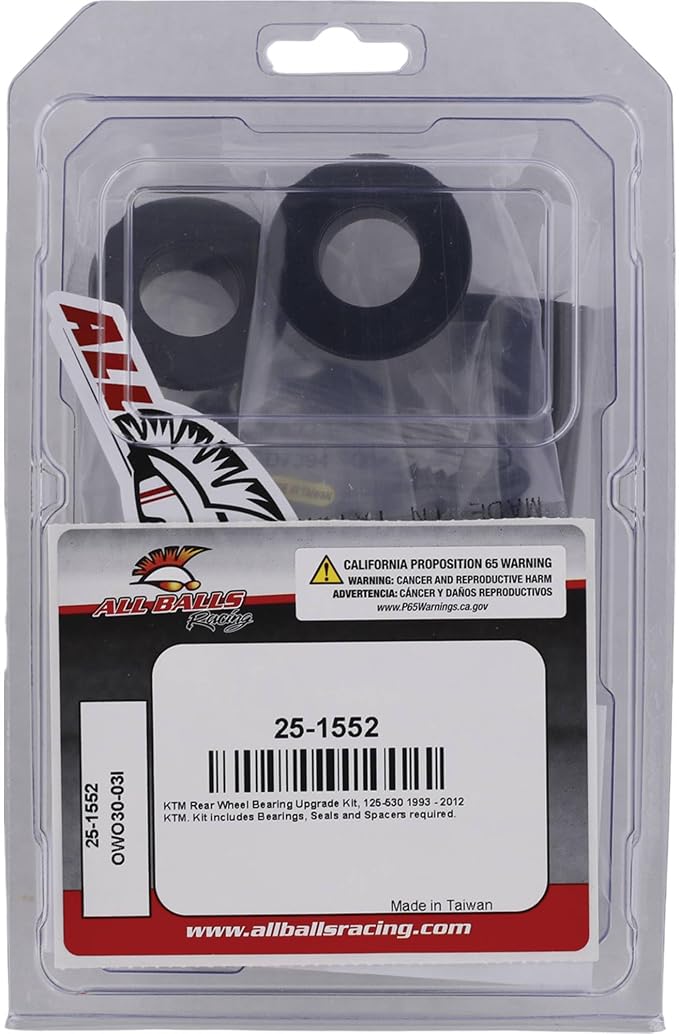 Wheel Bearing Kit Rear Upgrade Compatible With/Replacement For Husaberg 390Fe 10-11, 450Fc 04-05, 25-1552