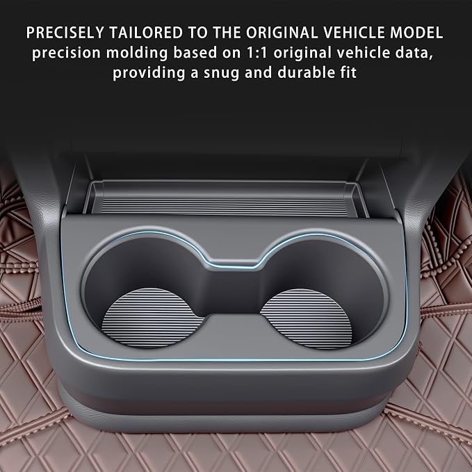 Center Console Rear Cup Holder for Sienna 2021 2022 2023 2024 2025,Cup Holder Organizer for Sienna LE Limited Platinum SE XLE XSE