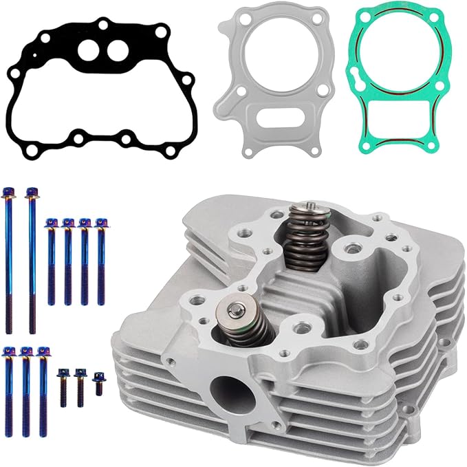 Cylinder Piston Gasket Top End Rebuild Kit Compatible with Honda TRX250TE Recon 250 ES 2002-2014 TRX250TM Recon 250 2002-2014 TRX250EX Sportrax 250 2003-2008 TRX250X 2009-2014