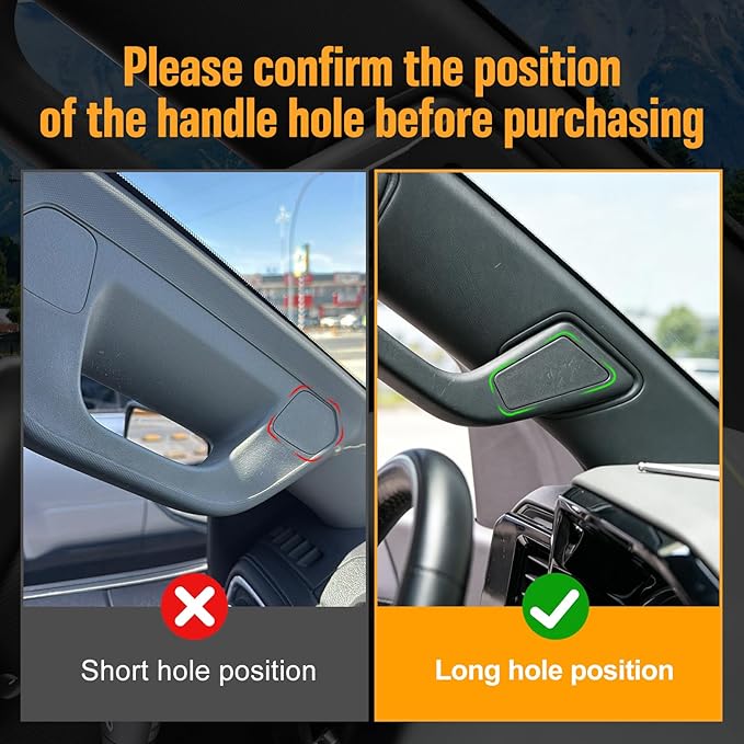 FUNY Dashboard Left Side Phone Holder Mount Compatible with 2023 2024 2025 Chevrolet Silverado & Gmc Sierra 1500, Anti-Shake Stabilizer Custom Adjustable Cell Phone Holder, Aluminum Alloy
