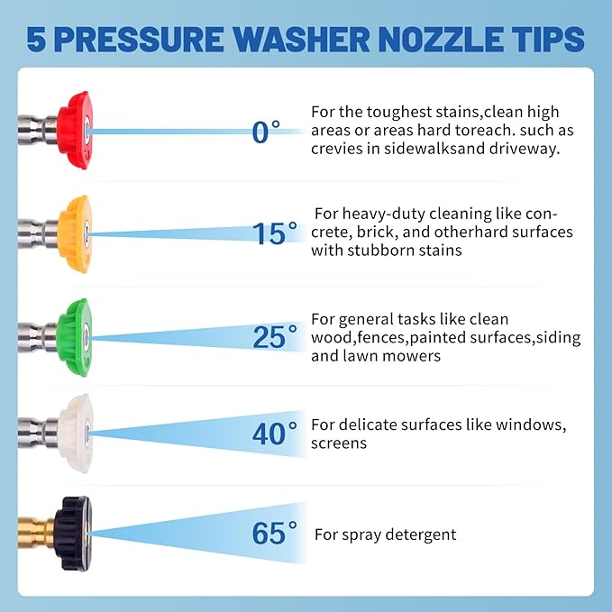 DUSICHIN DUS-018 Foam Cannon Lance Pressure Washer Nozzle Tip Spray Gun 3000 PSI Jet Wash Car Detailing