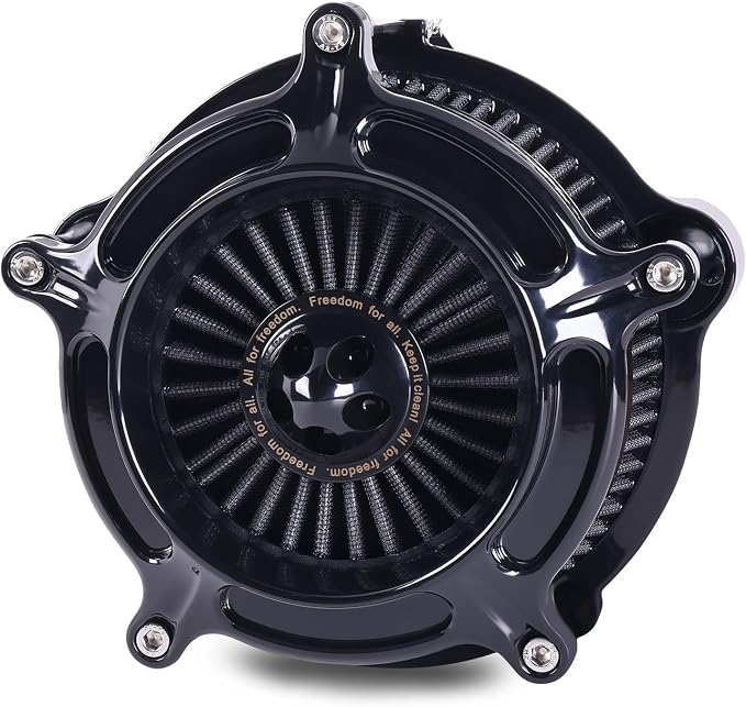 For harley air cleaner filter Sportster Softail Touring street road king glide Dyna for harley davidson air intake filters (Spike turbine - Gray, E-For Touring 2023-UP,Softail 2025-UP)