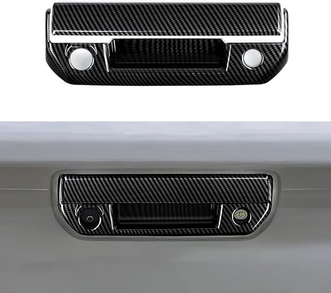Car ABS Carbon Fiber Rear Trunk Door Handle Cover Interior Trim Decal for Chevy Colorado/GMC Canyon 2023 2024 2025 Accessories