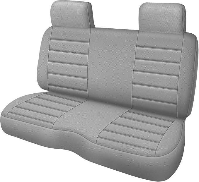 Truck Seat Cover Compatible with 1995-2004 Toyota Tacoma Front Bench Seat with Molded Headrest and Small Notched Cushion, Knitted Fabric