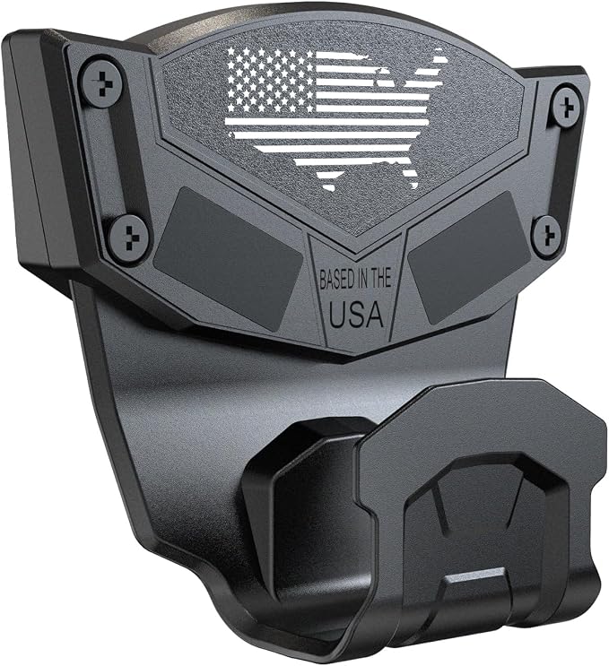 Gun Magnet Mount for Truck Car Vehicle,Magnetic Gun Mount for Pistol Shotgun Revolver with Trigger Guard Protect,Gun Magnet Rate Max 15 LBS Conceal in Desk Safe Wall Easy to Access&Release
