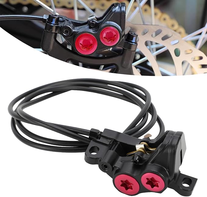 Rear Brake Caliper for Surron,with Brake Pads and Oil Hose (160CM/62.99'') Replacement for Dirt Bike Sur Ron Light Bee X/Light Bee S/X160/X260