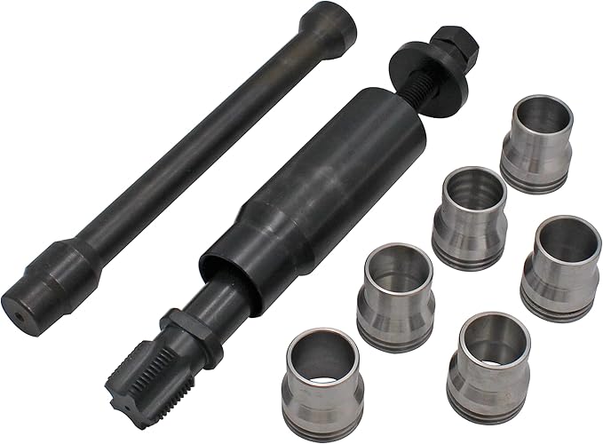 Injector Sleeve Cup Removal Tool and Installation Tool with Parts Kit Compatible with Cat 3126 / 3216B Caterpillar C7 C9 with Style HUEI Injectors