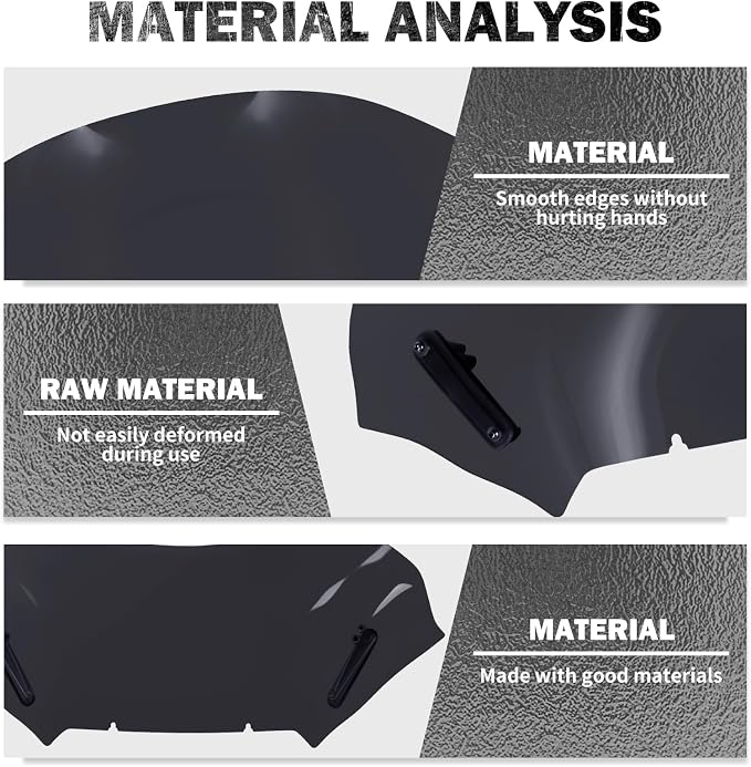 Road Glide Windshield 13.5" Wave Fairing Windscreen Cover for Harley FLTRX 2024-2025, FLTRXSE 2023-2025, FLTRXSTSE 2024-2025 Black