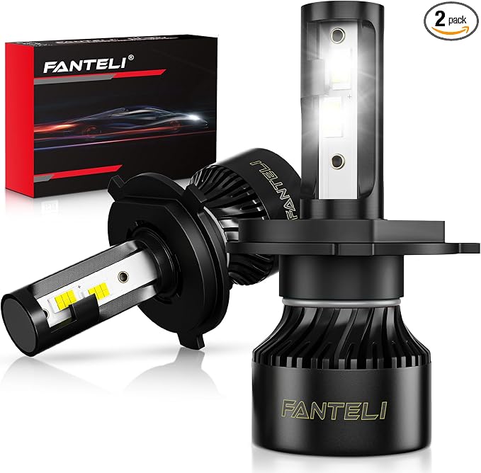 𝖧𝟦/𝟫𝟢𝟢𝟥/𝖧𝖡𝟤 Bulbs, 34000LM 800% Brighter, Backup Plug & Play 6500K Cool White, IP68 Waterproof Quick Install, Pack of 2, Interior Off Road Lights