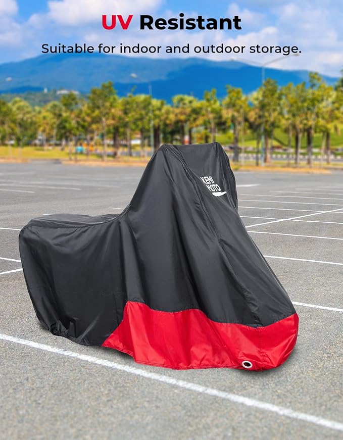 KEMIMOTO Heavy Duty 420D Weatherproof Motorcycle Cover Compatible with CT125 Trail 125 Hunter Cub Outdoor Indoor All Weather Protect from Dust Sunlight Rain Covers