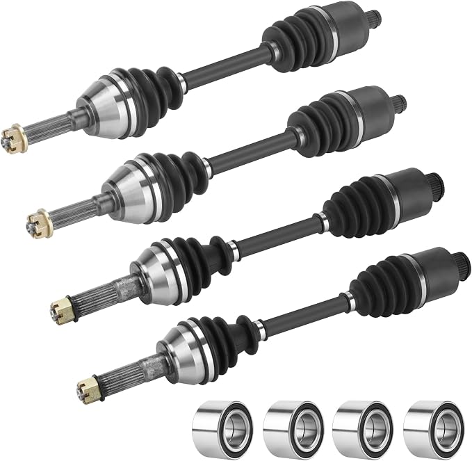 Front Rear CV Axle for Polaris Sportsman 500 800 HO/EFI 2008-2012(excluding "Touring" "X2" models), Sportsman 400 2011-2014, Sportsman 800 EFI HO 2008, kit for 1332881 1332656 - Full Set