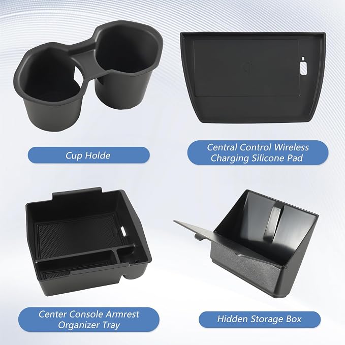 Center Console Organizer for Subaru Forester 2025 2026 Cup Holder Insert