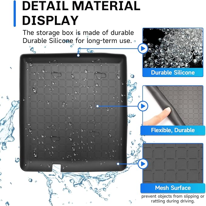 SXCY for 2026 Toyota RAV4 Center Console Protective Mats for 2026 Toyota RAV4 Accessories Front Center Console Inserts Liner Anti-Slip Anti-Dust Waterproof Mats