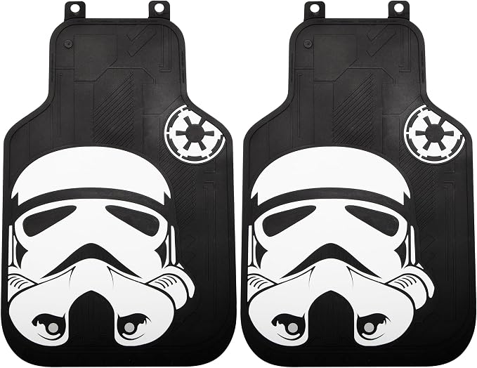 Plasticolor 008895ZA1 6pc Star Wars Stormtrooper Front and Rear Floor Mat and Seat Cover Kit
