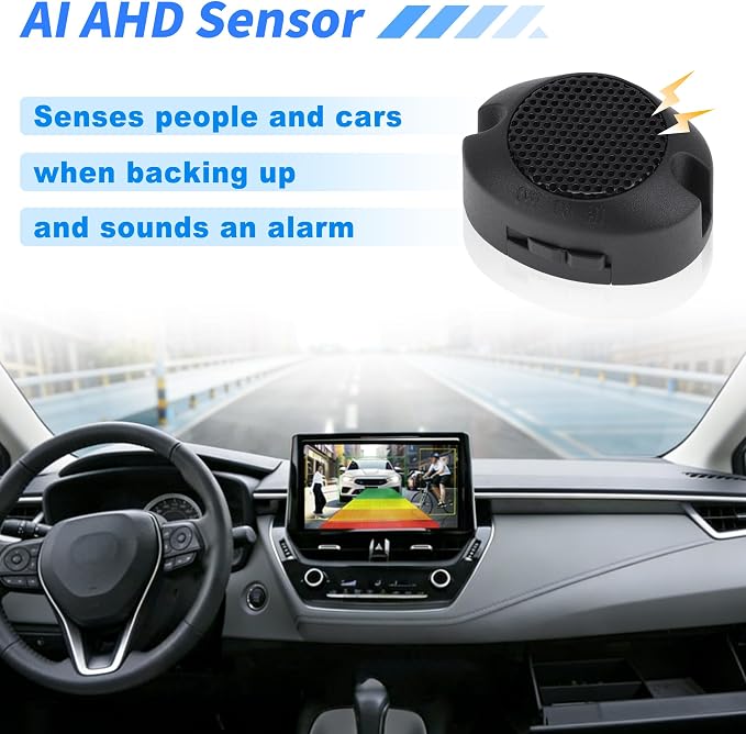 AHD 1080P Backup Camera with 5 Inch Monitor Rear View Reverse Camera with Bracket 170° Wide Angle Night Vision IP69 Waterproof for Car Truck SUV