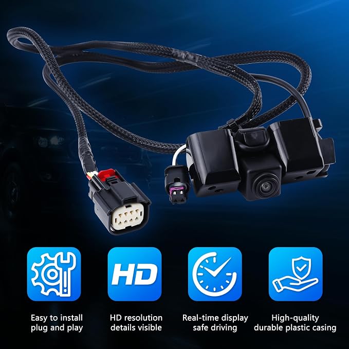 Rear View Backup Camera Compatible with Chevy Silverdo 2016-2019 for GMC Sierra 1500 2500 3500 Park Assist Reverse Replaces 84062896 23363727