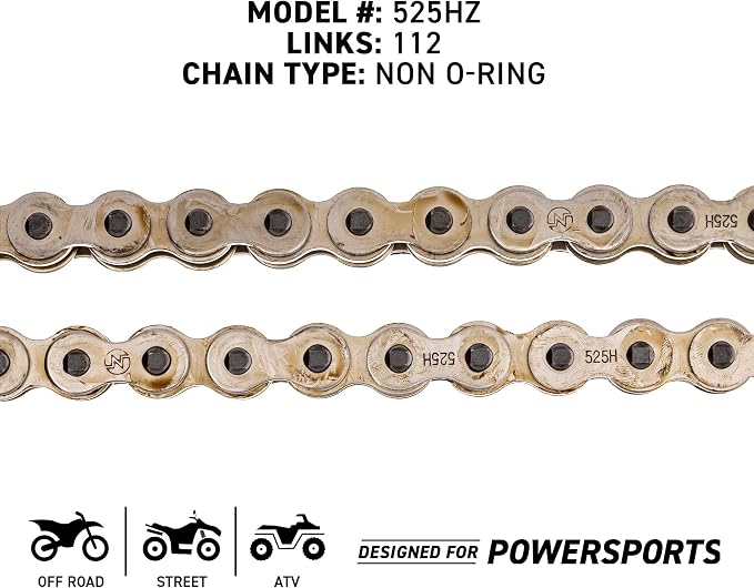 NICHE Drive Sprocket Chain Combo for Honda CBR600RR Front 16 Rear 43 Tooth 525HZ Standard 112 Links