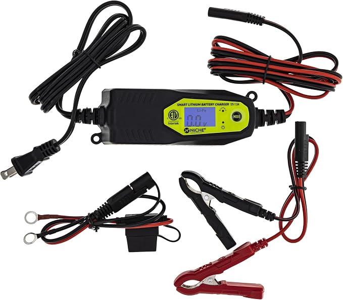 NICHE Lithium Battery with Charger YTX9-BS YTZ12S 12V 240A for Honda Yamaha Polaris Kawasaki KTM ATV Motorcycle