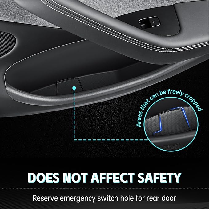 4PCS Door Side Organizer TPE Front Rear Door Pocket Storage Boxes for Tesla Model Y Juniper 2025 2026 Interior Accessories