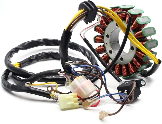 MZS ATV Stator, OEM 3089249 3089546 3089965 3089403 UTV Magneto Stator Coil Compatible with Sportsman 400 450 04-07 / Sportsman 500 04-09 12-13 / Scrambler 500 04-12 / Ranger 400 10-14 / ATP 500 05