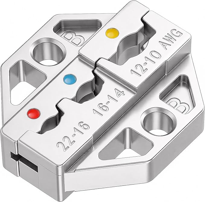 haisstronica Crimping Die for Insulated Nylon Wire Connectors, 22-10 AWG