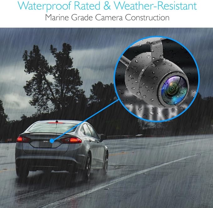 Pyle Dash Cam Car Recorder DVR - 2 Inch Monitor Blackbox Rear Camera View Full Color HD 1080p Video Security Loop Camcorder - PiP Night Vision Audio Record Micro SD & Built-in Microphone (PLDVRCAM48)