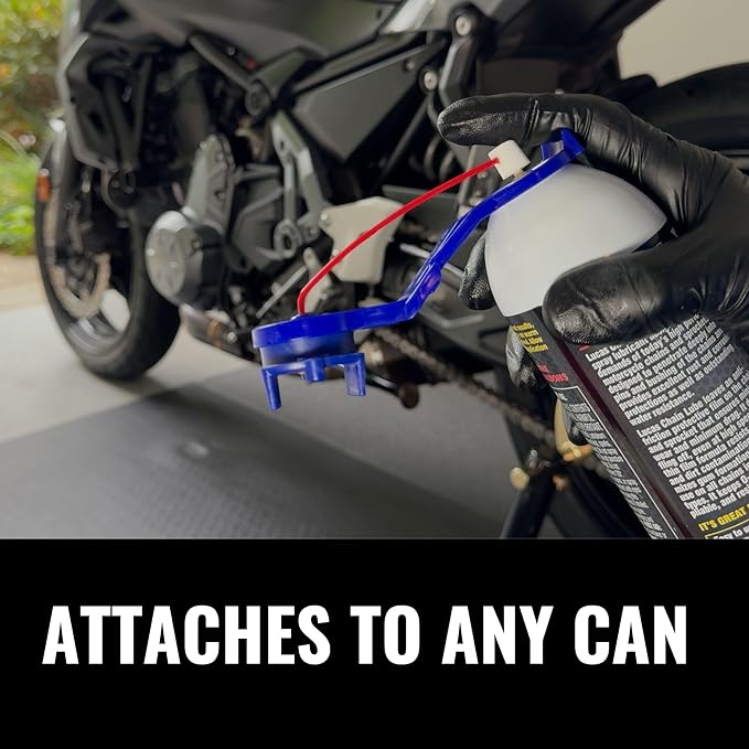 Oinker Motorcycle Chain Lube Applicator | Mess-Free Chain Wax, Chain Cleaner Attachment | for 428 Chain Size