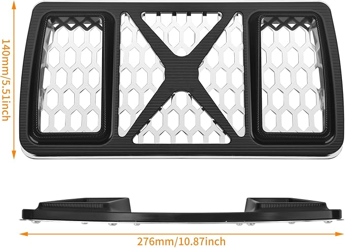 Radiator Guard Grille Oil Cooler Cover Fit For Harley Touring Road King Street Glide Electra Glide Ultra Limited 2023.5-2025 Black
