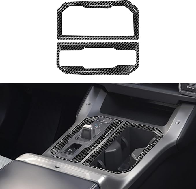 Center Console Protection Frame Compatible with Toyota RAV4 XLE Premium/LE/SE/XSE/Limited 2026+, Console Gear Shift Panel Trim for RAV4 2026 2027 Accessories, ABS Gear Shifting Cover (Carbon Fiber)