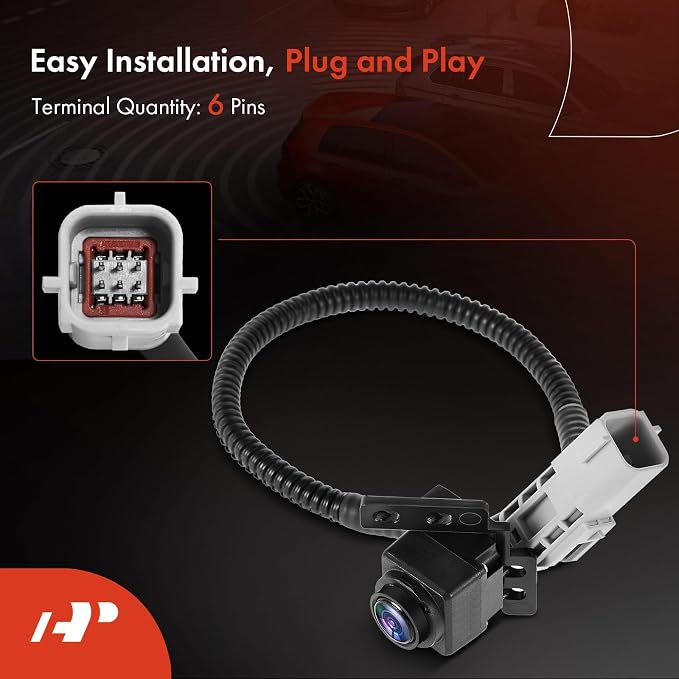 A-Premium Rear View Backup Camera Compatible with Cadillac | Parking Camera for 2016 2017 2018 2019 ATS