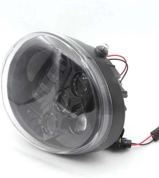 Black LED Protector Headlight Fit for Harley Davidson VRod V-Rod VRSCA VRSCF