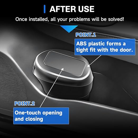 SXCY 2PCS for Toyota Crown Signia Trash Can for 2022-2024 2025 Toyota Crown Signia Accessories Front Door Side Trash Can [OEM-Fit] Garbage Bin Waterproof Leak-Proof Trash Bin w/Lid Odor-Free Storage