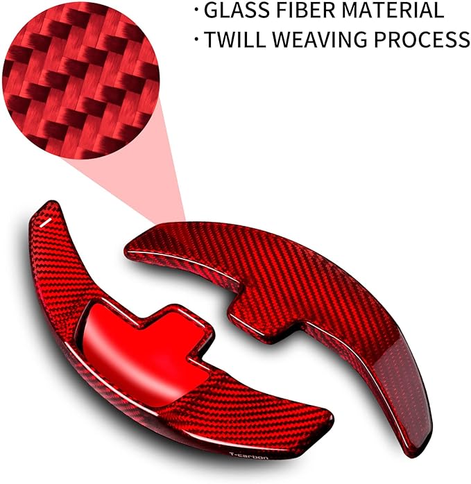 T-carbon Genuine Glass Fiber Paddle Shifter Extension Compatible with Mercedes Benz Steering Wheel Paddle Shifter Fits for Mercedes Benz A B C E S Class CLA CLS GLC GLE450 GLS G Series