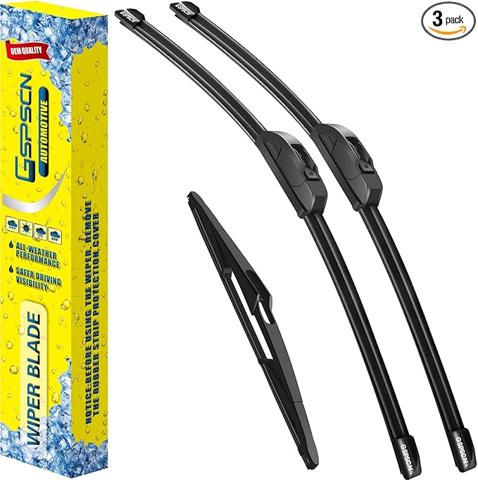 GSPSCN 3 Wipers Replacement For Nissan Rogue 2013-2008，Rogue Select 2015-2014，Original Equipment Windshield Wiper Blades Set 26"+14"+12"(Set of 3)