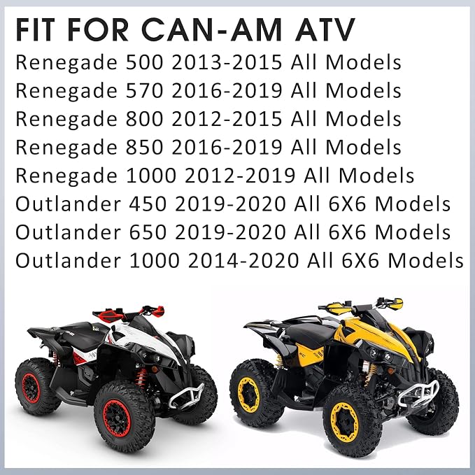 M MATI Front & Rear Brake Calipers All 4 for Can Am Renegade 500 570 800 850 1000 Outlander 6x6 450 650 1000 705600862 705600861 705600860 705600859