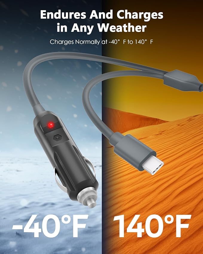 30V 2A 60W Power Supply Adapter for Starlink Mini UL Listed 4.6FT Power Cable Fast Charger with 10FT Starlink Mini Cable Car Charger USB C to DC Power Cable 2 in 1