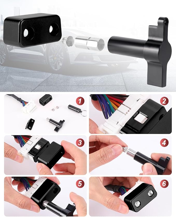 OBD Lock OBD2 Port Locking Tool, Metal OBD Port Protector for Cars, SUV, Trucks, OBD-II Anti Theft Protector Antitheft Accessories（Black）