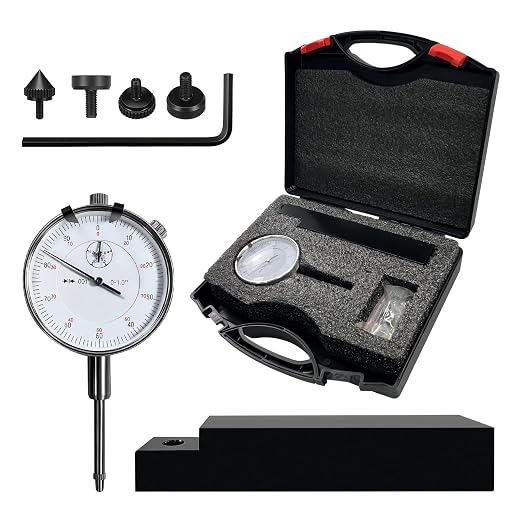 6434 Sleeve Height & Counter Bore Gauge, 0-1" Dial Indicator with 0.001" Graduation, Diesel Engine Cylinder Liner Height & Counterbore Depth Measuring Tool for Caterpillar Cummins Detroit Diesel