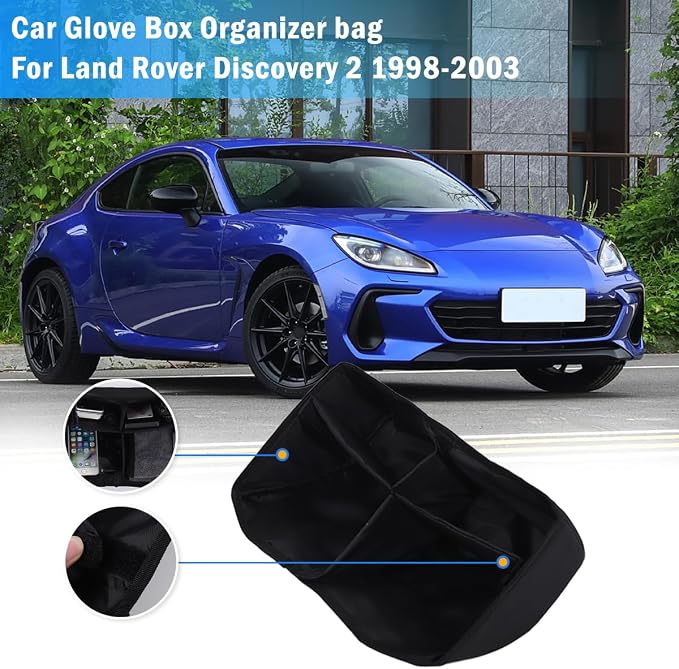 Car Glove Box Organizers bag Compatible with Subaru BRZ 2022-2025 Center Console Organizer Internal Storage Bag,Oxford cloth Interior Organizer Automotive Bag