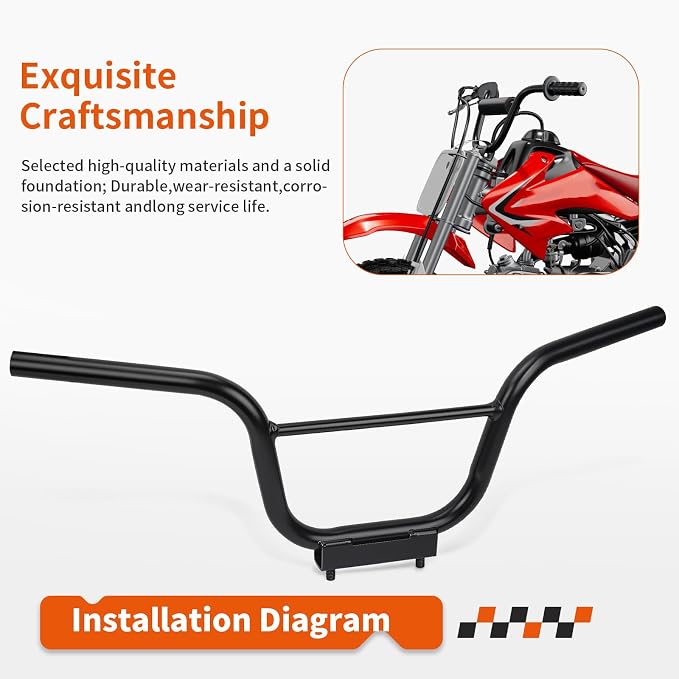 Heavy Duty Handlebar for Honda CRF50F 2013-2024（Only COO Edition）53100-GEL-306