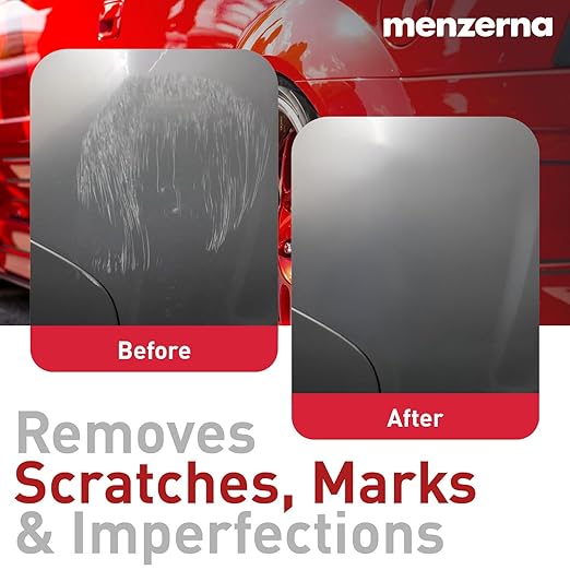 Menzerna Polishing Set 8oz – HCC1000, MCC2500 & SFP3800 | 3-Step System incl. 3 Matching 6-inch Pads for Scratch Removal, Swirl Elimination & Mirror-Like Finish