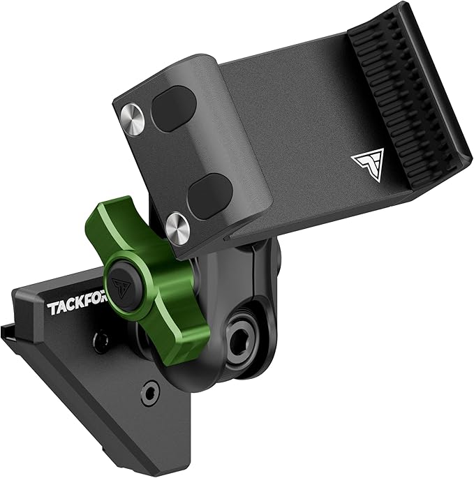 Tackform Link Vent Mount Universal Phone Holder - Compatible with 2021-2025 Ford F150 & Raptor, 2023-2025 Ford Super Duty | Aluminum | Zero Slip, Anti-Scratch | 2" Arm | Green