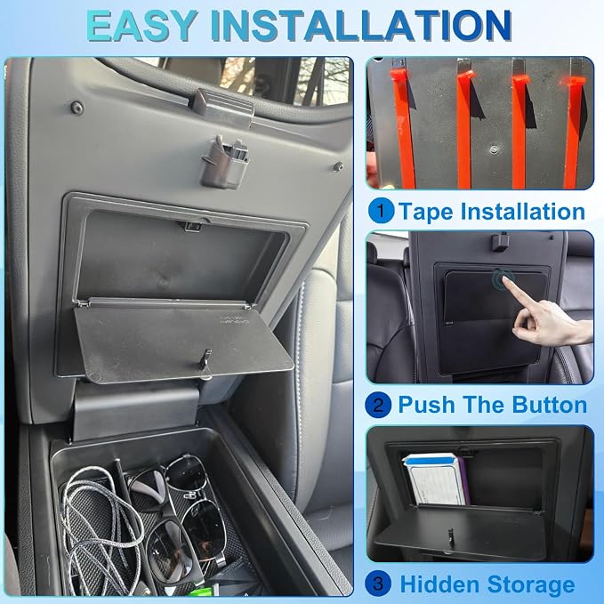 3Pcs Center Console Organizer Set for 2024-2026 Honda Passport/Ridgeline/2023-2026 Honda Pilot Interior Accessories Console Divider & Armrest Hidden Compartment Storage Box