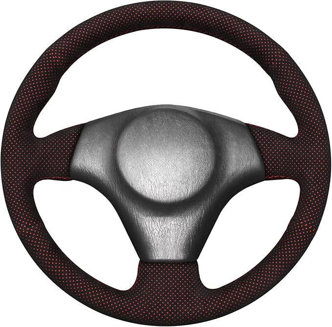 MEWANT Hand Stitch Steering Wheel Cover for Toyota RAV4 1998-2003 / Celica 1999-2006 / Corolla 2003-2008 / Matrix 2002-2008 / MR2 1999-2007 / Supra/Caldina, Custom Fit DIY Wrap Interior Accessories