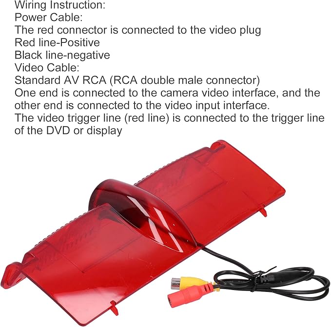 Rear View Camera for Chevy Express Van 2003-2017, 170° Wide Angle Lens, IP68 Easy Installation for Parking and Reversing Safety